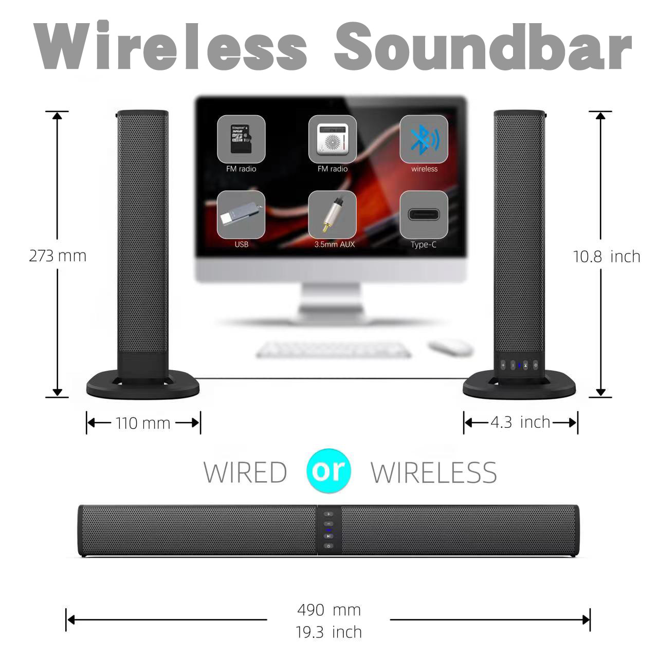 Detachable Soundbar Bluetooth  - огляд і ціна Audio X Music
