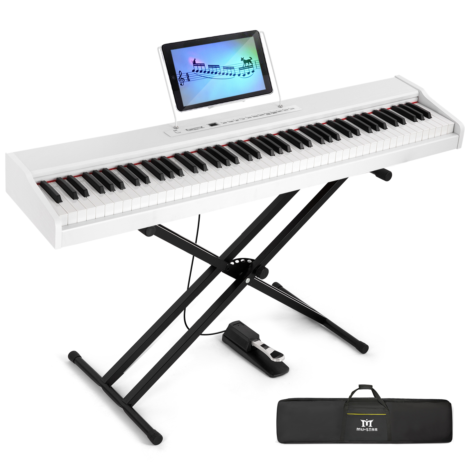 MUSTAR 88 Key Piano Keyboard S - огляд і ціна Piano Sustain Pedal