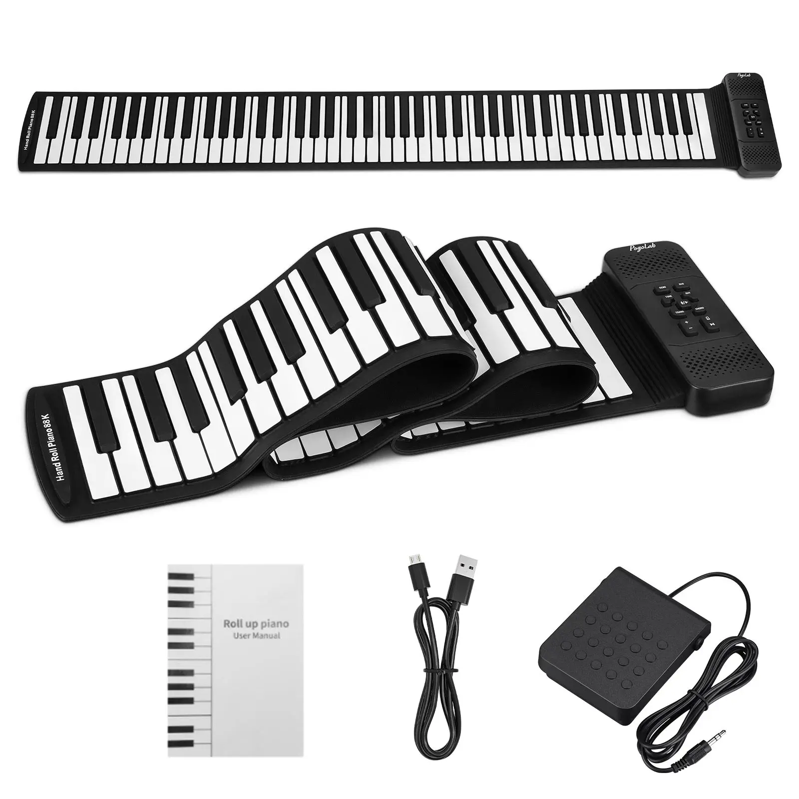 Pogolab 88 Keys Hand Roll Up P - огляд і ціна Piano Sustain Pedal
