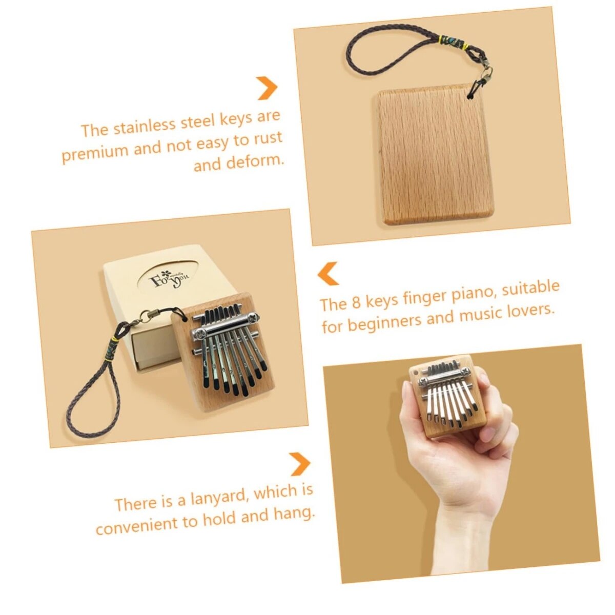 Miwayer Mini Kalimba 8 Key Thu - огляд і ціна Kalimba Thumb Piano
