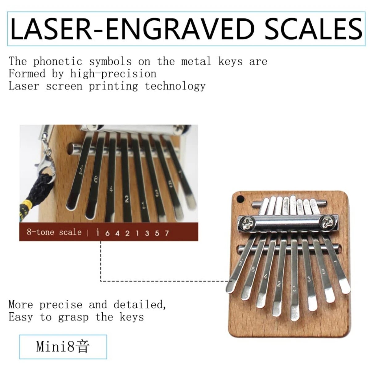 Miwayer Mini Kalimba 8 Key Thu - огляд і ціна Kalimba Thumb Piano