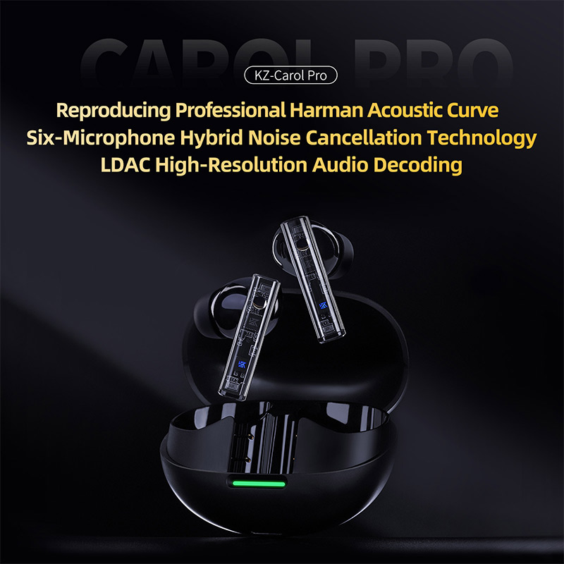 KZ Carol Pro TWS Bluetooth 5.4 - огляд і ціна Contact Pickup Mic