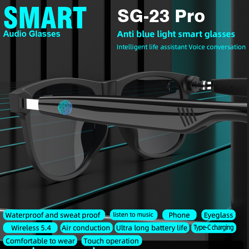 SG‑23 Pro Smart Audio Glasses  - огляд і ціна Music Audio Pro