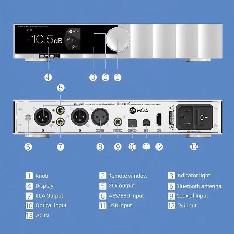 SMSL D400 PRO D400PRO Digital  - огляд і ціна Music Audio Pro