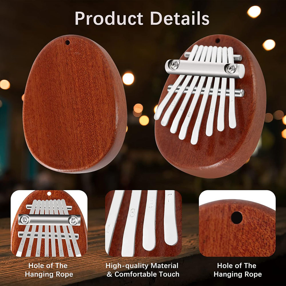 Portable Solid Wood 8 Key Mini - огляд і ціна Kalimba Thumb Piano