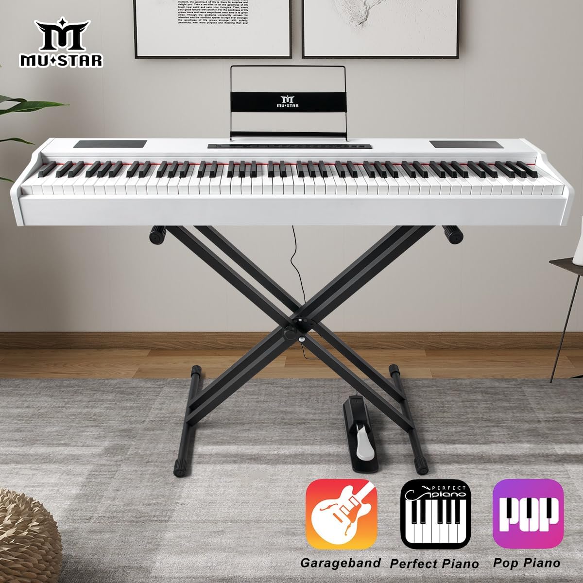 MUSTAR Digital Piano Keyboard  - огляд і ціна Piano Sustain Pedal