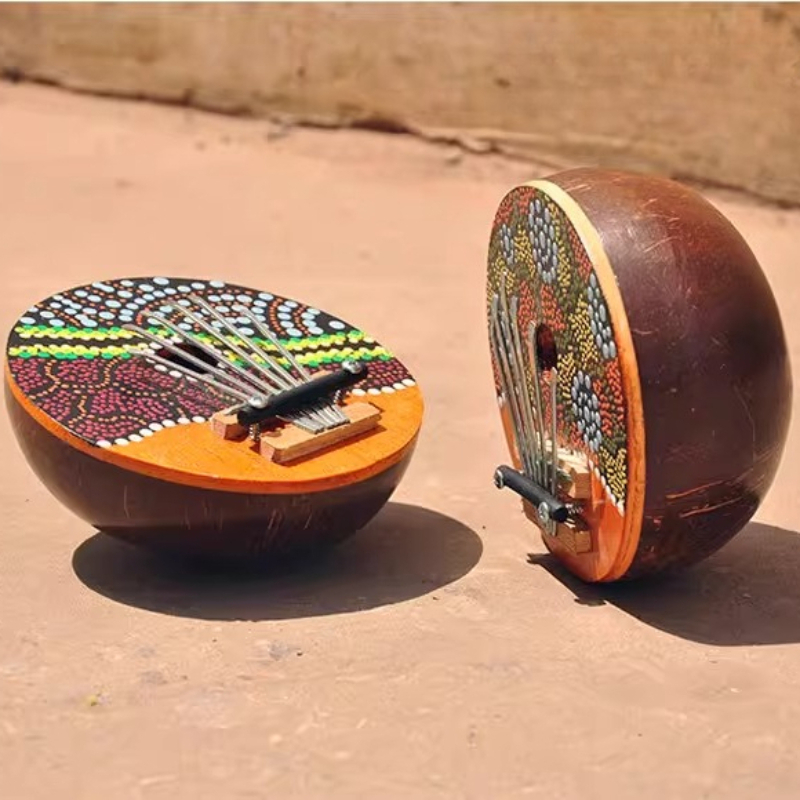 Coconut Shell Kalimba 7 Tone C - огляд і ціна Kalimba Thumb Piano